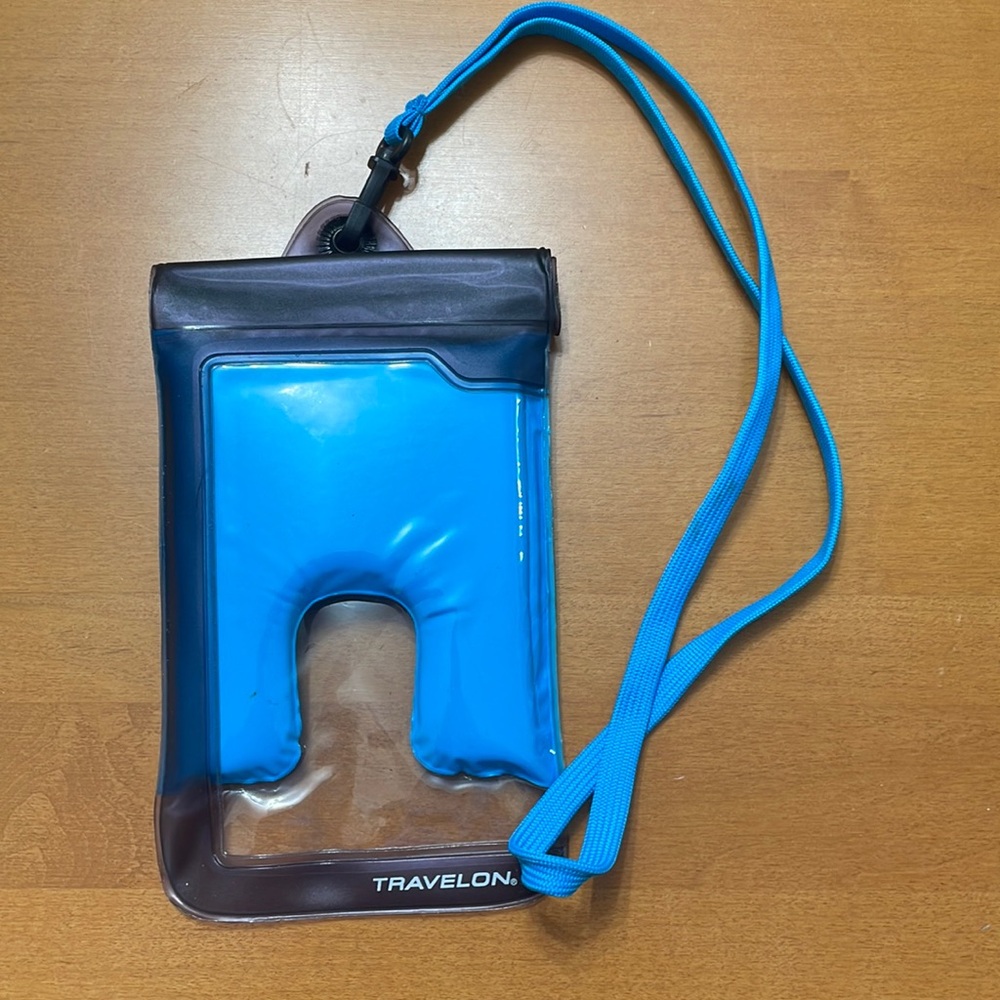 Travelon waterproof phone pouch.
